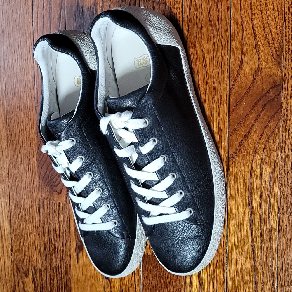 NEW Ash Black Leather Men's Sneakers Size 12 (EU 45)